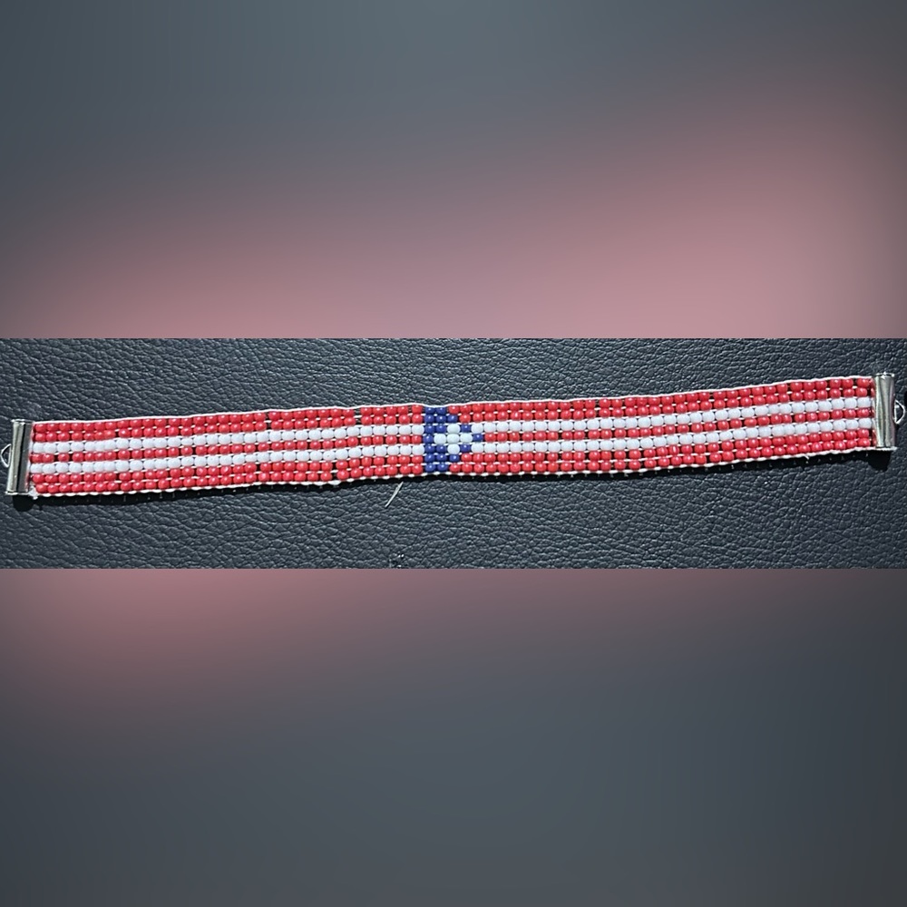 Puerto Rican flag bracelet